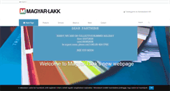 Desktop Screenshot of magyarlakk.hu